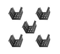 5 set of 4-Bay 2.5 in to 3.5 in SSD HDD Hard Drive Caddy Black Bracket, 10.2x10.2 cm