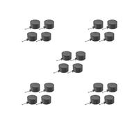 5 set of 4x Grow Tent Vent Cover Drawstring Washable Dustproof Duct Filter Vent Cover Black 10 cm