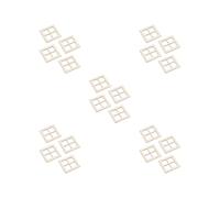 5 set of 4x Tiny Wooden Window Model Mini Window Frame Model for Model Town Accessory