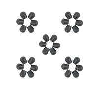 5 Set of 6 Pcs Rubber Tip for Cane Walking Stick Crutches Chair 7/8 in Black