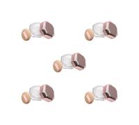 5 Set of 8 ML 0.28 OZ Reusable Loose Powder Container DIY with Puff and Net Sifter