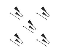 5 set of Agogo Bells Teaching Aids Birthday Gift Funny Handheld Percussion Instrument 18cmx11cm, 18x11cm