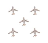 5 set of Airplane Brooch Pin Exquisite Portable Simple Lapel Pin for Dance Scarf Coat