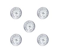 5 set of Barometer Wall Hanging Analog Weather Station for Home Fishing Boat Argent, Silver