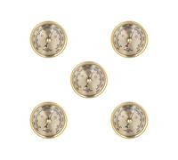 5 set of Barometer Wall Hanging Analog Weather Station for Home Fishing Boat Gold