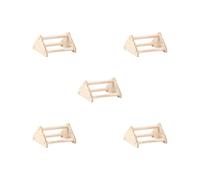 5 set of Chicken Perch Chick Roosting Bar Chicken Wood Stand for Brooder Parrots Coop