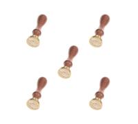 5 Set of Classic Sealing Wax Seal Metal Stamp Initial Letters Post Invitation -Pisces