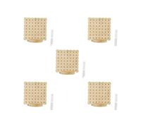 5 Set of Crochet Blocking Board Includes Rod Pins Stand for Granny Squares Household 10 cmx10 cm Wood Color 10x10 cm