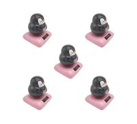 5 set of Cute Solar Powered Dancing Penguin Figure Bobble Toy Home Desk Decor C