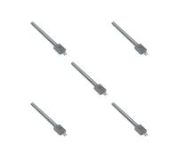 5 Set of DIY Spacing Round Prong Leather Hole Punch Leather Craft Tool 4 mm 2 Holes