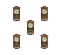 5 set of Dollhouse Pendulum Clock Ornament Accessory Craft Mini for Kids Toy Gifts