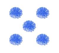 5 Set of Glow in The Dark Garden Pebbles Stones for Path Yard Decor Royal Blue