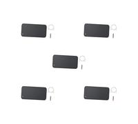 5 set of Grounding Mat for Bed with Cord Non Slip PU Leather Grounding Mattress Cover 68cmx135cm, Black, 68x135cm