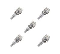 5 set of Guitar Mini Dual Pots Stacked Potentiometer w/Center Detent B50K Silver