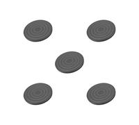 5 set of Lazy Susan Turntable Organizer 360 Degree for TV Cabinets Black 20x1.2 cm