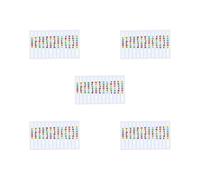 5 set of Learn Guitar Fingerboard Note Decal Scale Sticker for Electric Guitar Clear