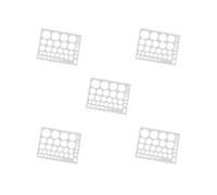 5 Set of Paper Quilling Tool Circle Template Stencil Multifunction for Origami Making