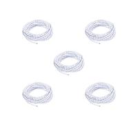 5 set of Pendant Light Cord DIY Lighting Fixture Cable for Industrial Bedroom Kitchen white, 0.2x0.075cm