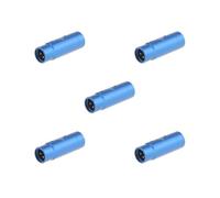 5 set of Phantom Power Adapter Stereo for Condenser Mic Plug and Play XLR Mic Adapter Blue, Length 63mm