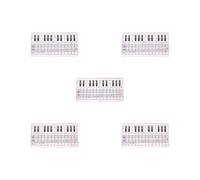 5 set of Piano Keyboard Note Chart Keyboard Practice Paper for Beginers Teaching Kids