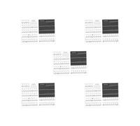 5 set of Piano Keyboard Sticker Full Size for 88/61/54/49 Key Beginner Learning Piano