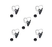 5 set of Piezo Contact Microphone Pickup Instrument Pickups for Ukulele Black