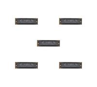 5 set of Portable 10-Hole Diatonic Blues Harmonica Key of C D G 3 Tone