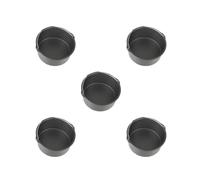 5 Set of Portable Cake Mould Baking Basket Fryer Pan Pizza Tray Cooking Pot 8In