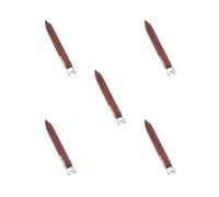 5 Set of Pottery Foot Shaper Professional DIY Crafts Model Making Pottery Making Tool 13.3 cmx0.4 cmx0.6 cm Brown 13.3x0.4x0.6 cm
