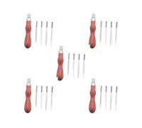 5 Set of PU Leather Sewing Awl DIY for Leatherworking Punching Holes Marking Surfaces
