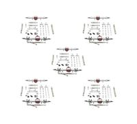 5 set of RC Car Accessory Front and Rear Assembly Kits for MN82 LC79 MN78 1/12 RC Car Argent, Silver, 15x20x5cm