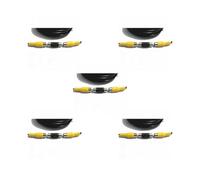 5 set of RCA Female to Female Coupler Black