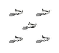 5 set of Rolled Hem Pressure Foot Durable Portable Hemming Folder Hemmer Presser Foot Adjust 15 mm to 25 mm Silvery