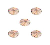5 set of Rope Puzzle Toy Rope Loop Toy Rope Untangle Toy for Boys Girls Children Kids Round 22.3x22.3x1.3 cm