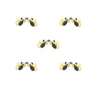 5 Set of Seamless Seam Setter Seam Joining Leveling Metal 90 Degree Stone Seam Setter Double Suction Cup, Yellow