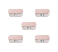 5 Set of Sewing Box Set Threads Scissor Organizer DIY Sewing Kits for Adult Pink, 15x6x6cm