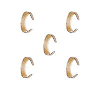 5 set of Toothed Headband for Women Casual DIY Curly Hair Accessory Widened Hair Hoop Light Coffee, 14.5 x12.5 x3.2 cm