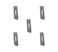 5 Set of Video Doorbell Mount Easy Installation Bell Holder for Room Office Apartment Upper Lower Bracket, 115x44x15mm