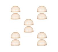 5 set of Wig Cap Nylon Invisible Real Thin Bald Stocking Caps for Cosplay Women Brown