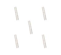 5 set of Wooden Ladder Bird Cage Wood Stand Parrot Chew Toy for Canaries Pet Supplies Twelve Knots