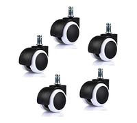 5 Set Office Chair Caster Wheel Heavy Duty Premium Replacement Caster Wheels for Protecting Hardwood Floors Castors Casters
