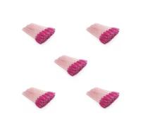 5 set Pack of 50 Eyelash Brush Makeup Tools Valentine's Day Sweet Wands Eyebrow Tweezer Eyelashes Clip Brow Brushes Pink Rod/Rose Red