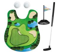 5-Set Pack Toilet Golf Putting Mat Indoor Golf Game, Funny Golf Gifts for Men Birthday Presents, Golf Balls and Practice Hole, Ideal for Office Stress Relief and Bathroom Entertainment