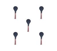 5 set Pickleball Sweet Spot Paddle Portable Frosted Surface Pickleball Racquet Brown 35x12.7x2 cm