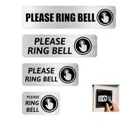 5 Set Please Ring Bell Sign Arrow Decal Stickers Multiple Sizes mini Please Ring Bell Outdoor Labels of Home Entryway Business Door Bell Office Visitor Management