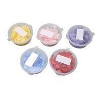 5 Set Pressed Dry Flowers with 5 Bright Colors, Decorative Fiber Dried Hydrangea Petals for DIY Craft, Handicraft, Resin Jewellry Making, Makeup Nail Decor, Christmas, Wedding