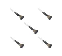 5 set Professional Makeup Blending Brush Make-up Blush Powder Brush with Wooden Holder pearl white