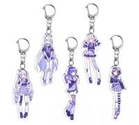 5 Set Project Sekais 25 Clock Keychain Music Game Figure YoisakiKanade Mizukis Cosplay Keyring Pendant Project Sekais Acryl Chain Collection