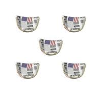 5 set PU Golf Mallet Head Cover Center Putter Sleeve the Old Glory Semicircle M