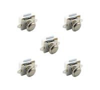 5 Set Push Button Latch Lock Professional Drawer Knob for Van Yacht Motorhome Style C